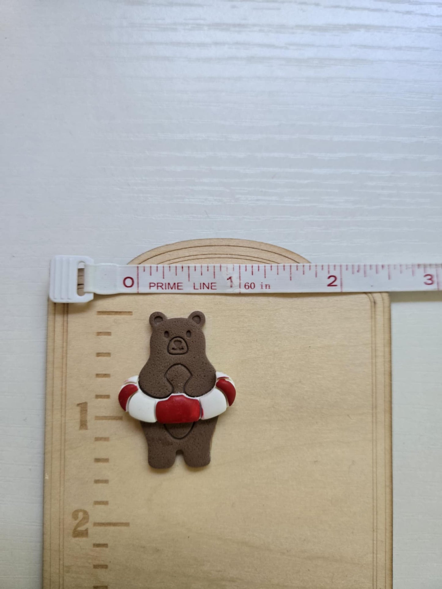 Bear with Floatie Needle Minder