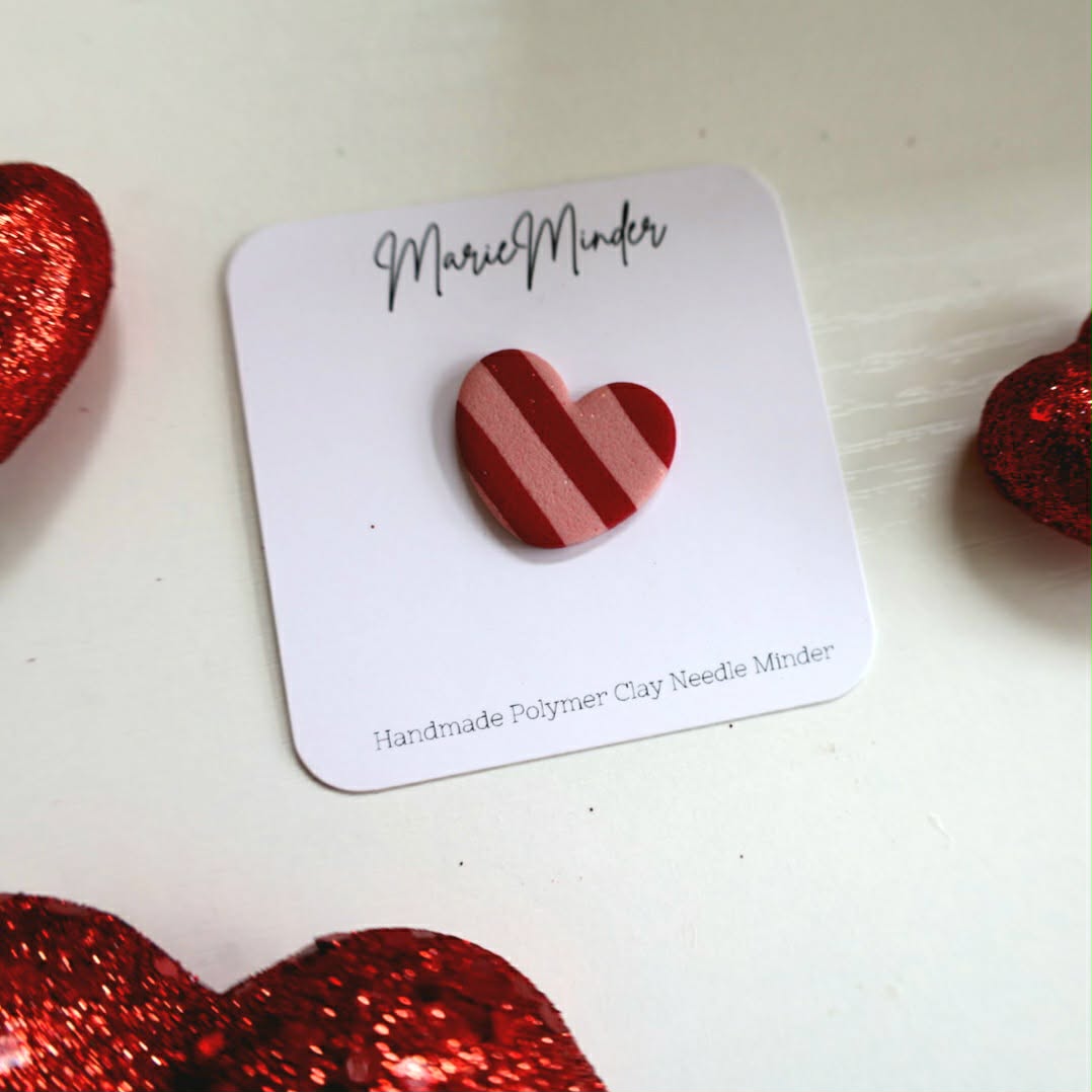 Red & Pink Heart Needle Minder