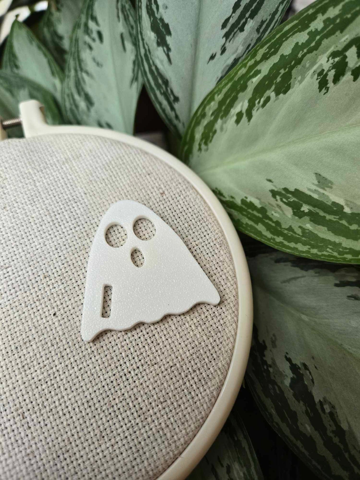SET OF FIVE - White Ghost Floss Drops - 3D Printed
