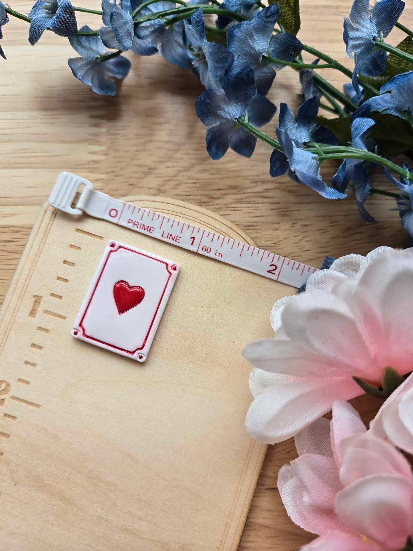 Heart Playing Card Needle Minder