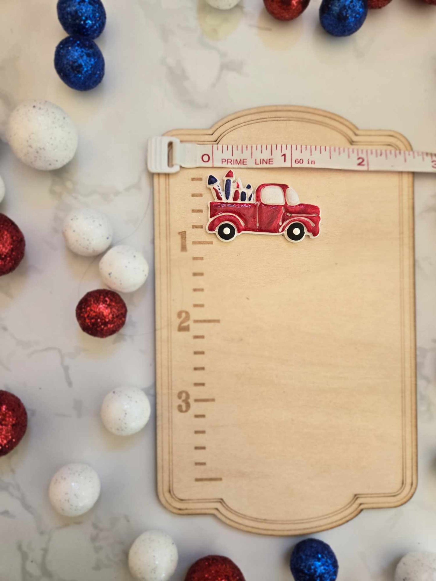 Red Truck Carrying Fireworks Needle Minder