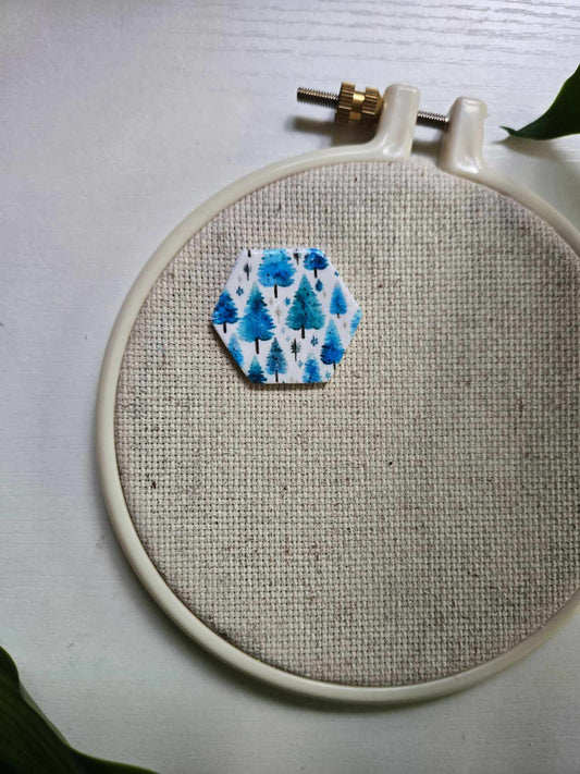 Christmas Trees Hexagon Needle Minder