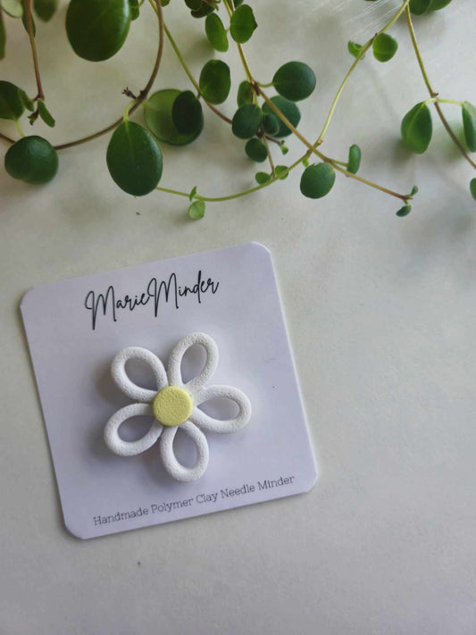 White Flower Needle Minder