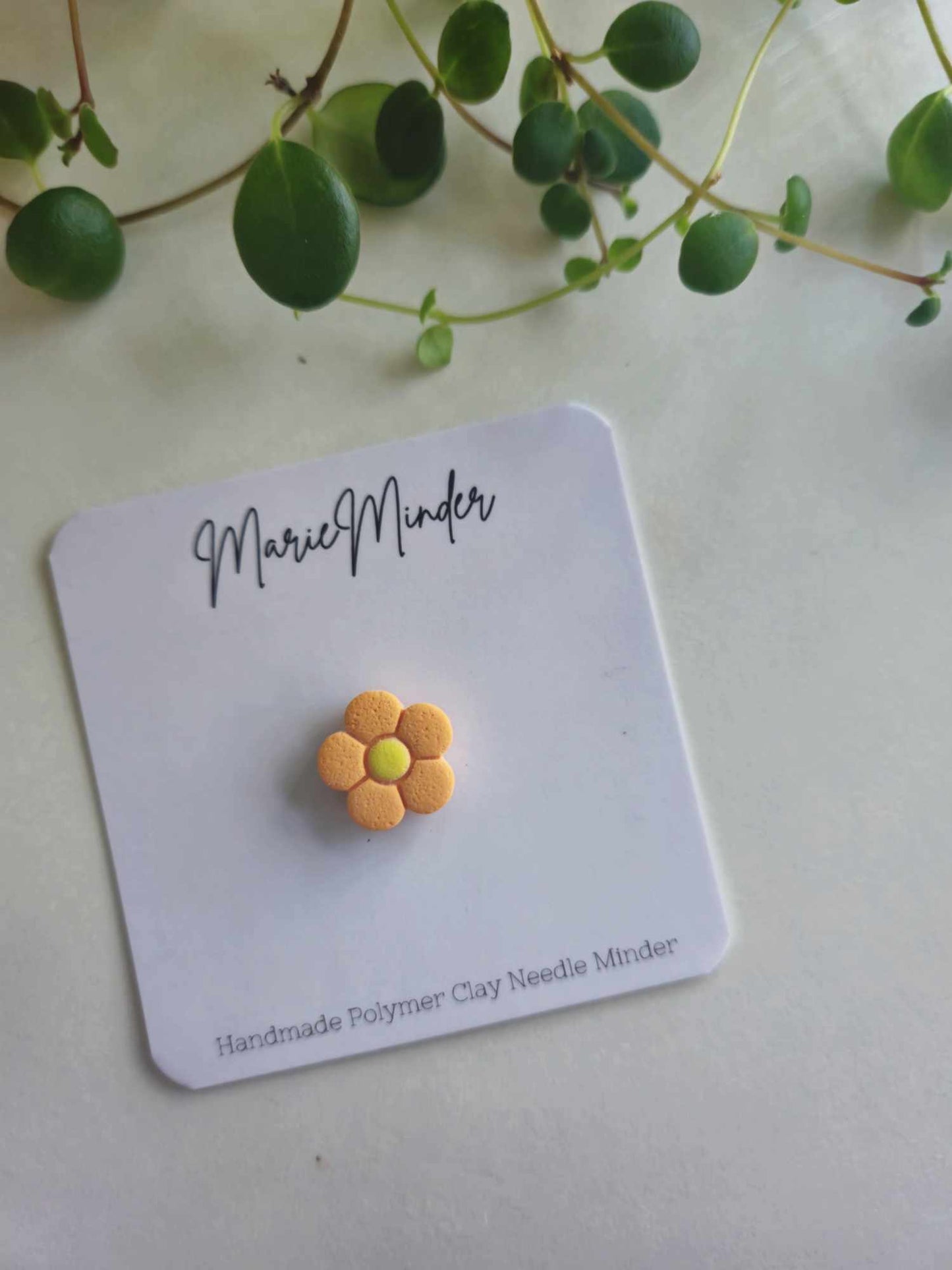 Orange Flower Needle Minder