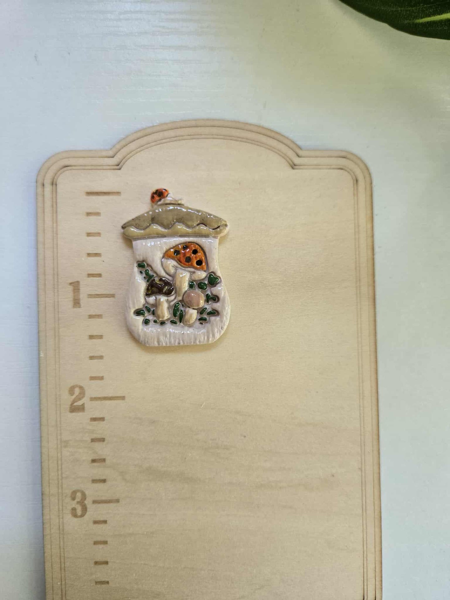 Antique Mushroom Canister Needle Minder