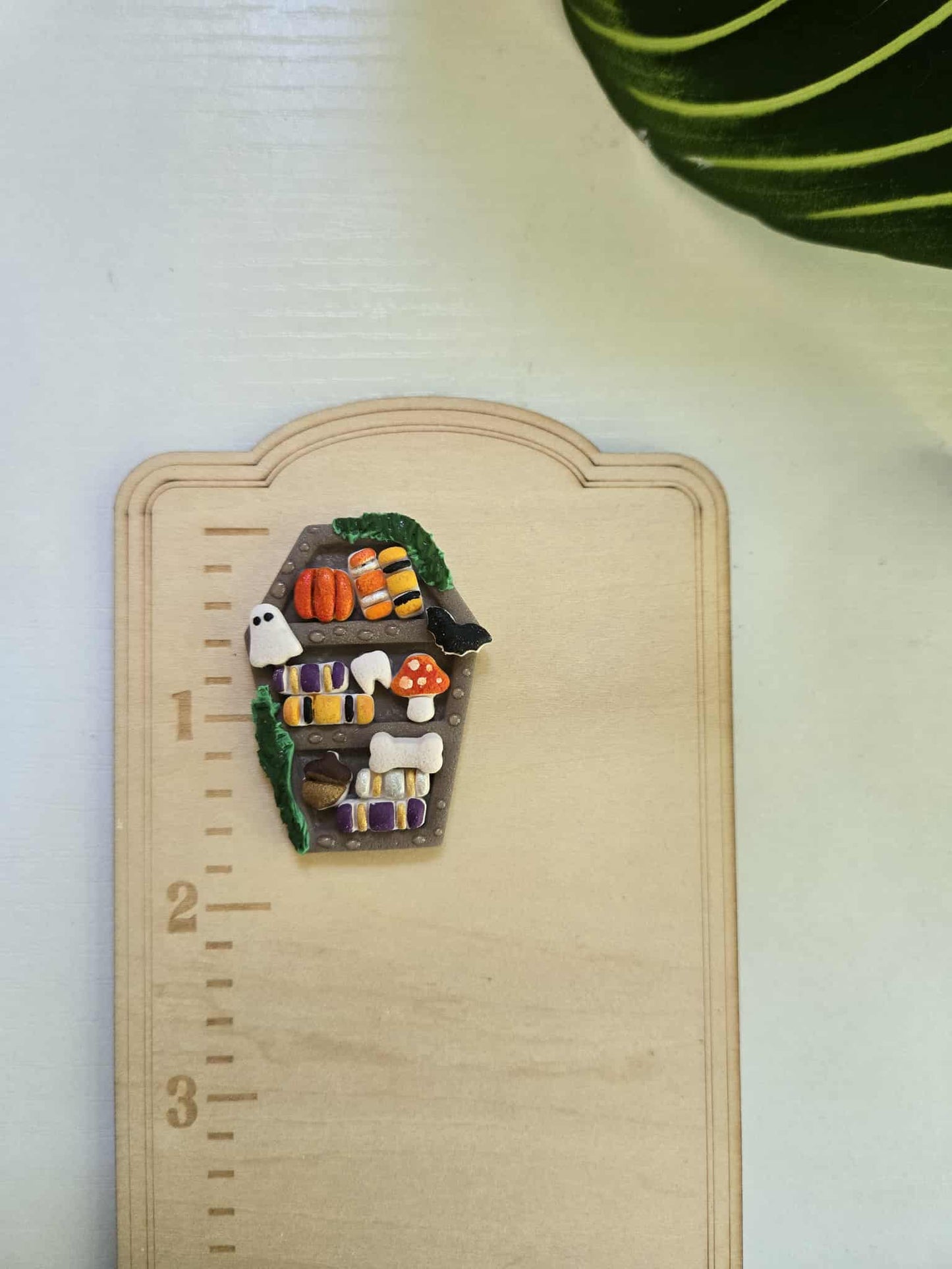 Spooky Bookshelf Needle Minder