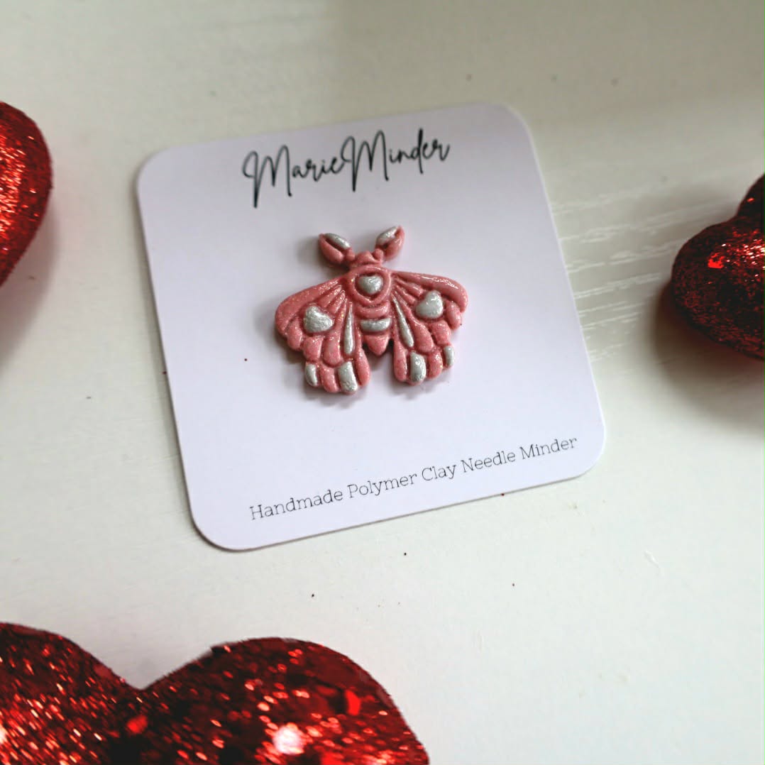 Valentines Moth Needle Minder