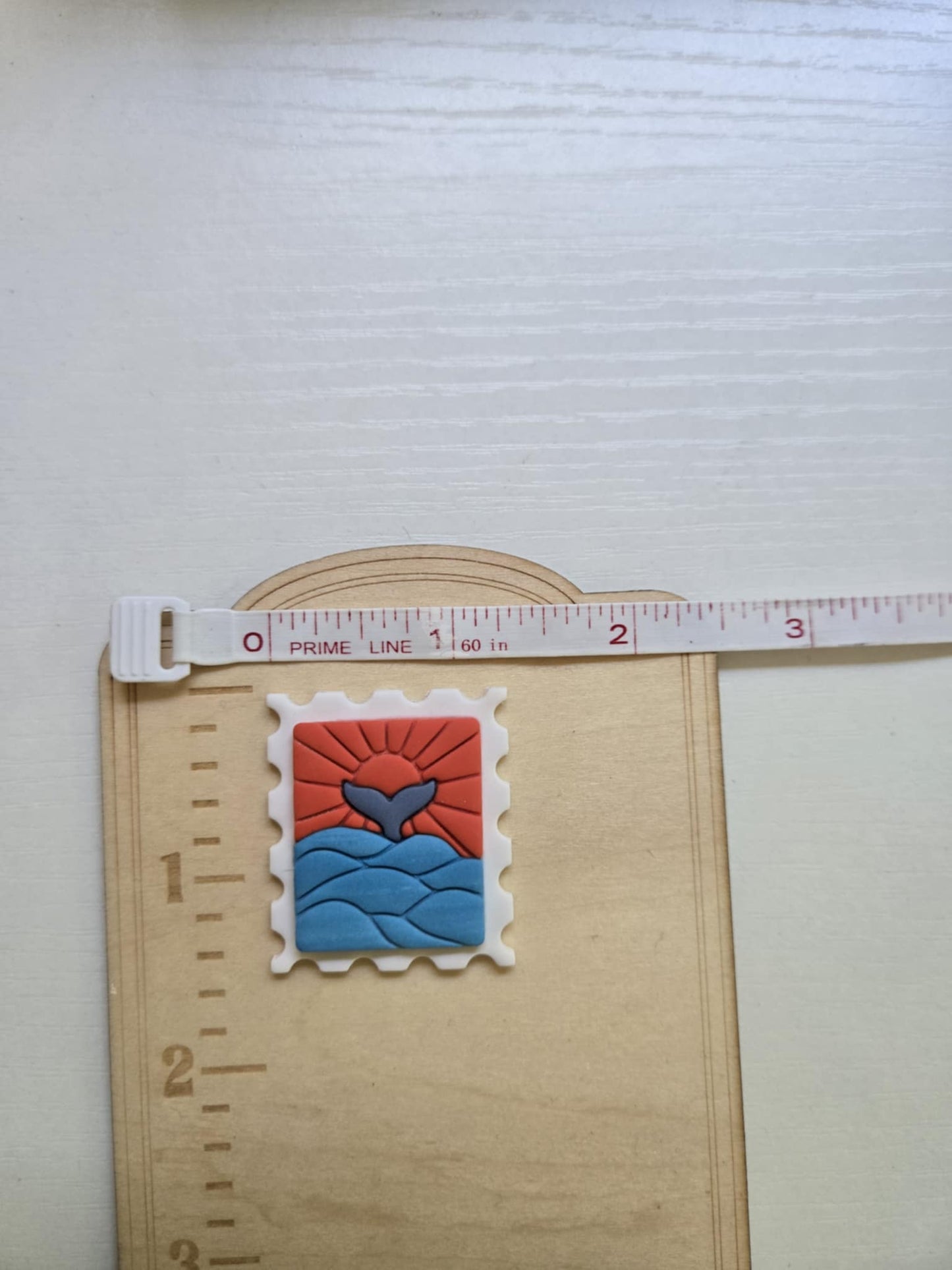 Whale Sunset Stamp Needle Minder